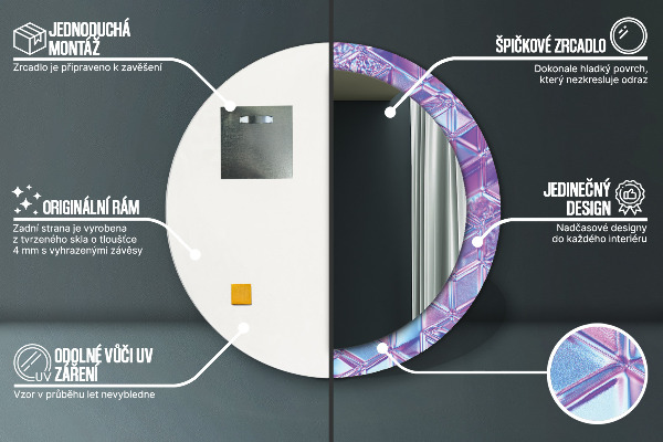 Ogledalo z okrasnim okvirjem Izvleček nadrealistične