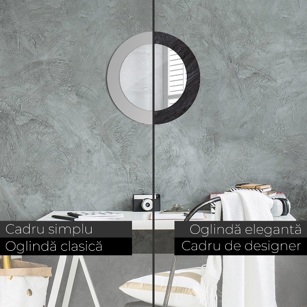 Dekorativno ogledalo Črni kamen