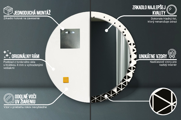 Tiskano ogledalo Abstraktni geometrijski