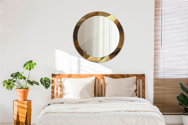 Tiskano ogledalo Zlata abstrakcija