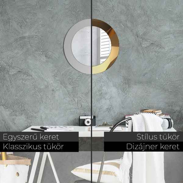 Tiskano ogledalo Zlata abstrakcija