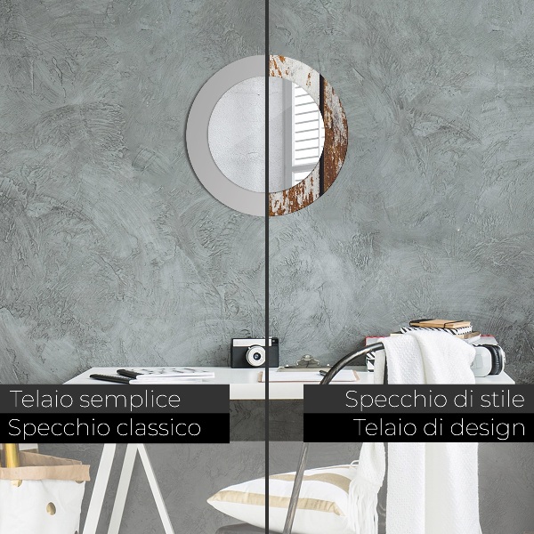 Dekorativno ogledalo Vintage temni les