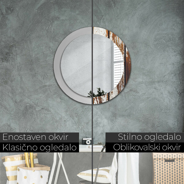 Dekorativno ogledalo Vintage temni les