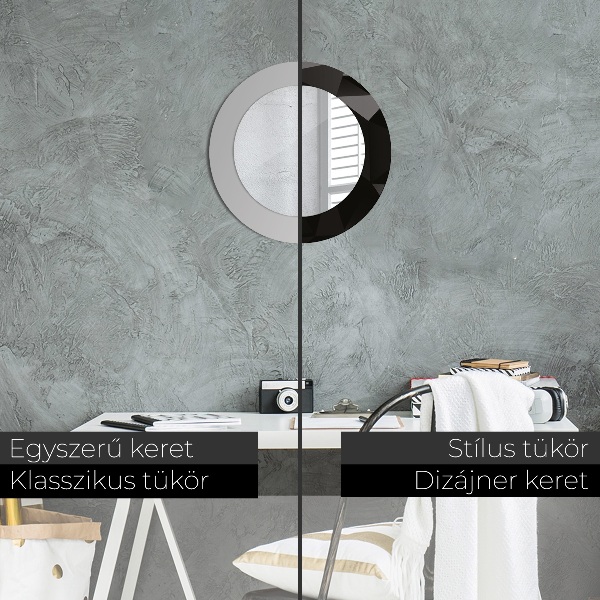 Tiskano ogledalo Abstraktna črna