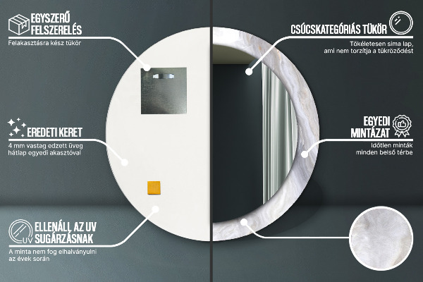 Tiskano ogledalo Izvleček marmor