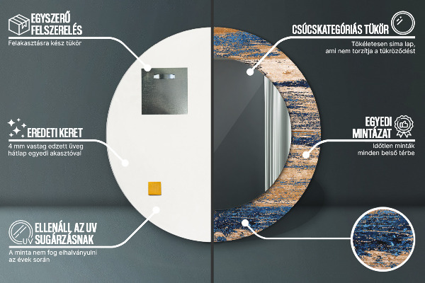 Dekorativno ogledalo Abstraktni les