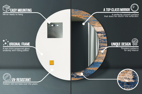 Dekorativno ogledalo Abstraktni les