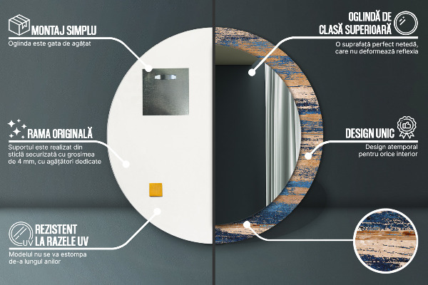 Dekorativno ogledalo Abstraktni les