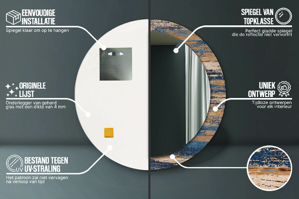 Dekorativno ogledalo Abstraktni les