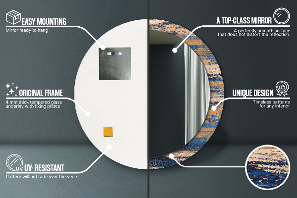 Dekorativno ogledalo Abstraktni les