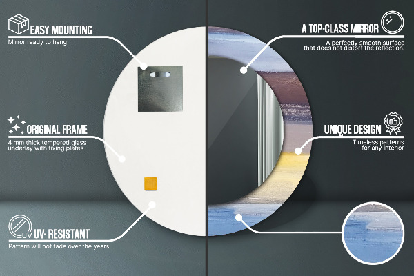 Dekorativno ogledalo Abstraktna slika