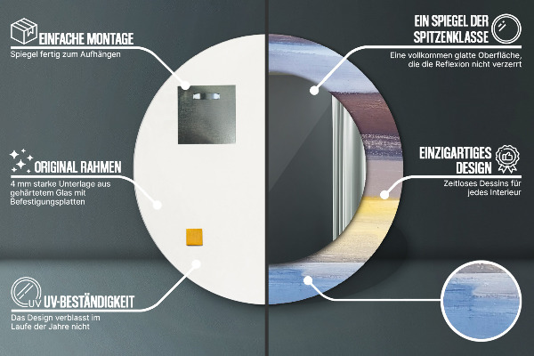 Dekorativno ogledalo Abstraktna slika