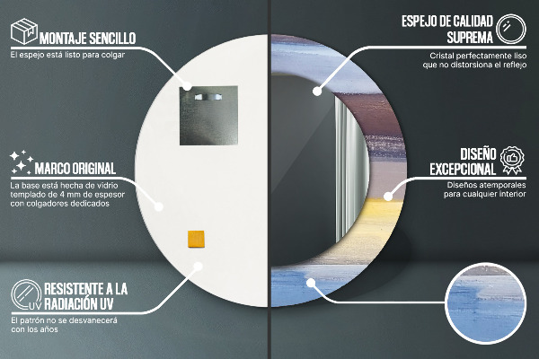 Dekorativno ogledalo Abstraktna slika