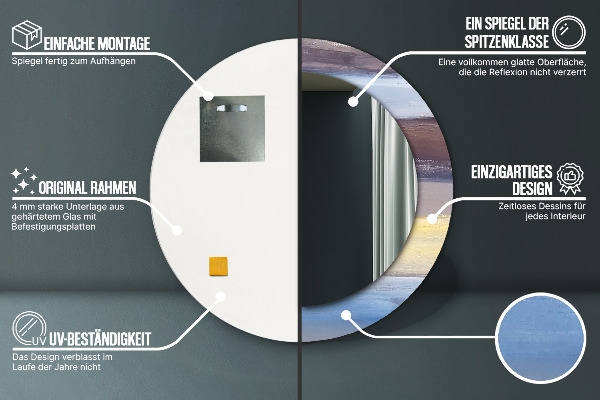 Dekorativno ogledalo Abstraktna slika