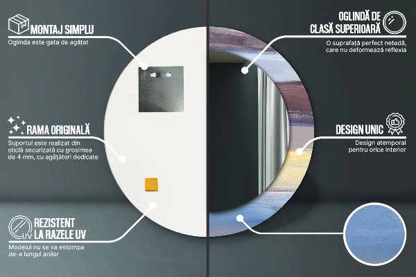 Dekorativno ogledalo Abstraktna slika