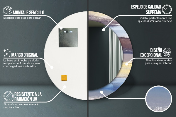 Dekorativno ogledalo Abstraktna slika