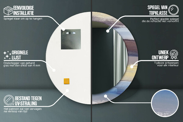 Dekorativno ogledalo Abstraktna slika