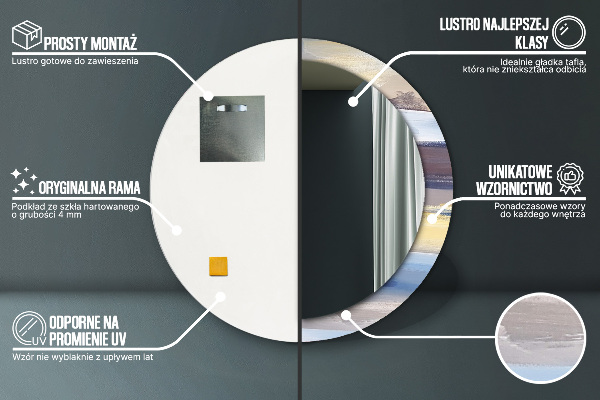 Dekorativno ogledalo Abstraktna slika