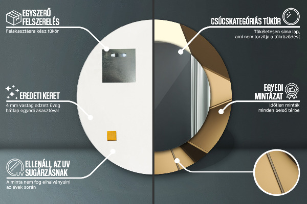 Dekorativno ogledalo Sodobna abstrakcija