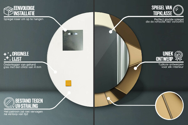 Dekorativno ogledalo Sodobna abstrakcija