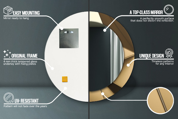 Dekorativno ogledalo Sodobna abstrakcija