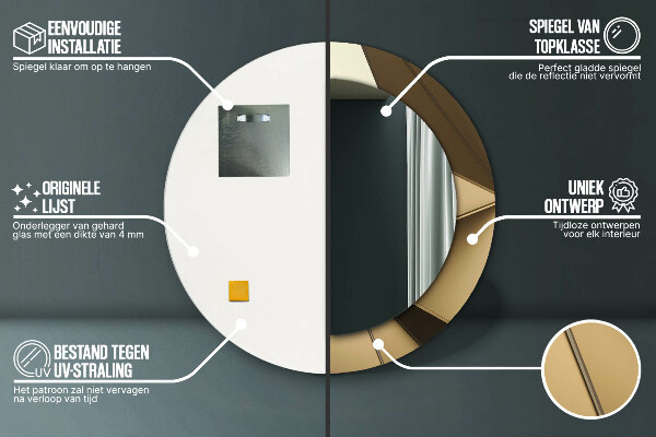 Dekorativno ogledalo Sodobna abstrakcija