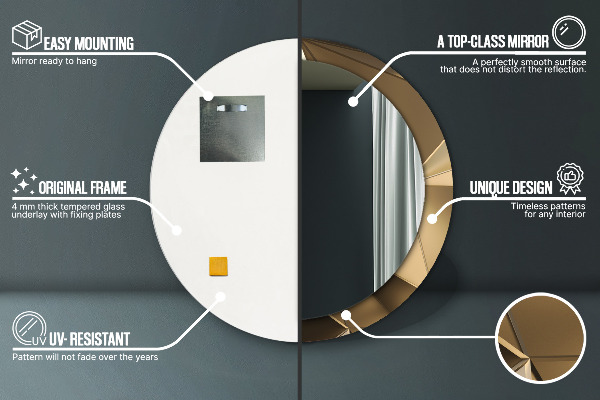 Dekorativno ogledalo Sodobna abstrakcija