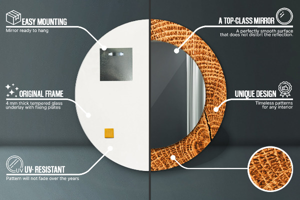 Okrasno ogledalo hrastov les