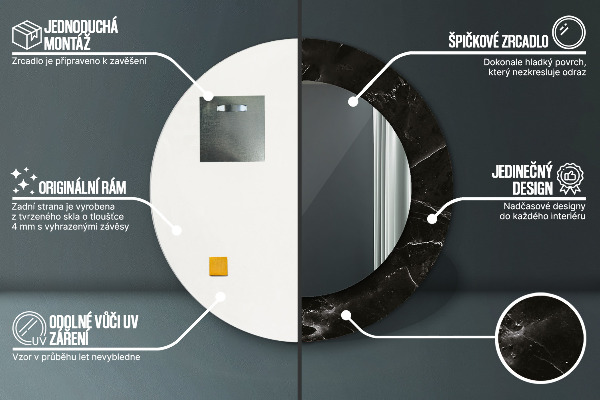 Okrasno ogledalo Marmorni kamen