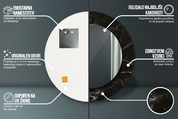 Okrasno ogledalo Marmorni kamen