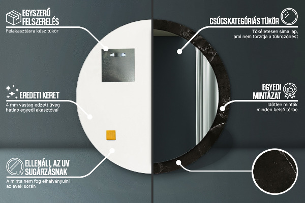 Okrasno ogledalo Marmorni kamen