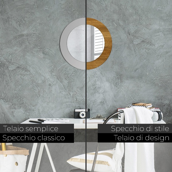 Okrasno ogledalo Rustikalni hrast