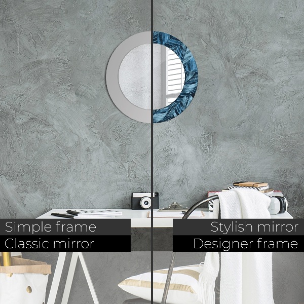 Ogledalo s potiskanim okvirjem Listi džungle