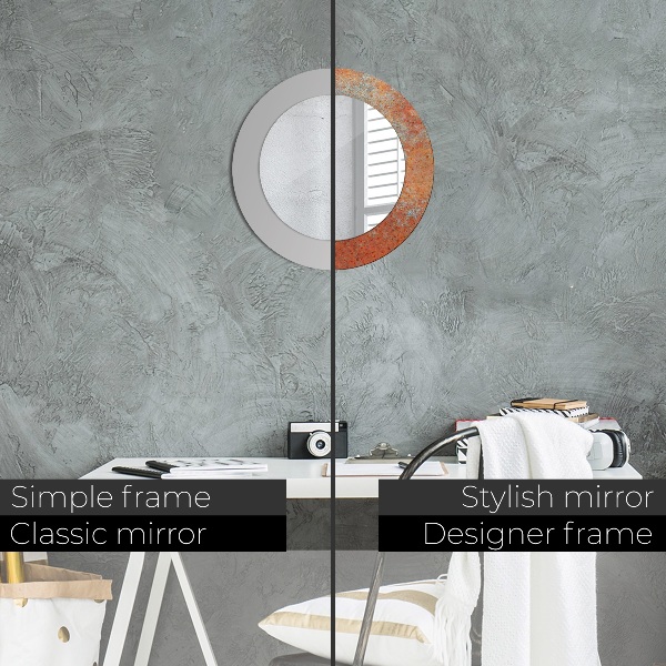 Dekorativno ogledalo Zarjavela kovina