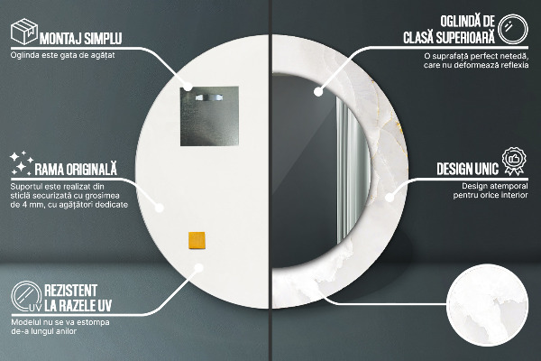 Tiskano ogledalo Sijoči marmor