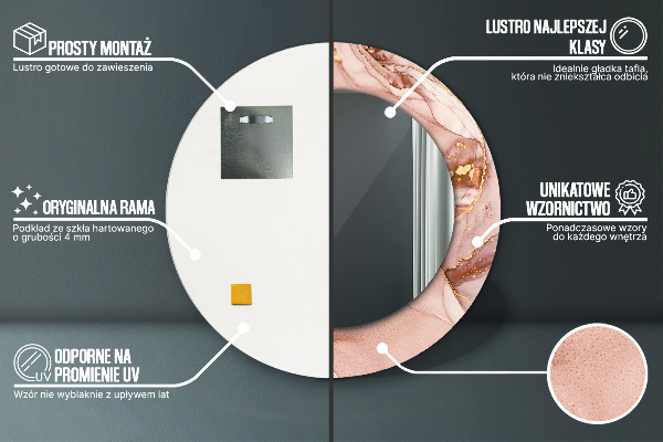 Dekorativno ogledalo Abstraktna tekočina