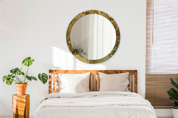 Ogledalo s potiskanim okvirjem Kovinski vrtinci