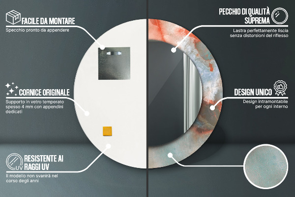 Okrasno ogledalo Onix Marmors