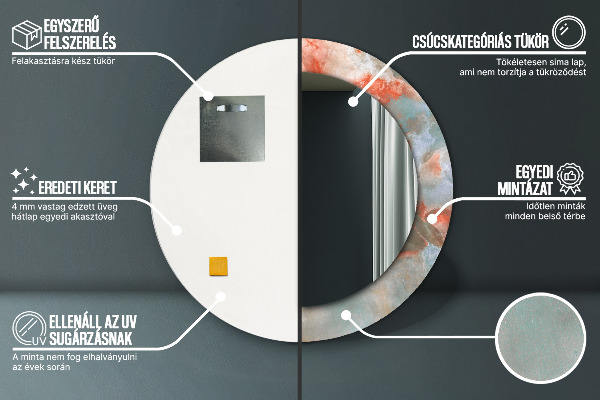 Okrasno ogledalo Onix Marmors