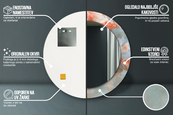 Okrasno ogledalo Onix Marmors