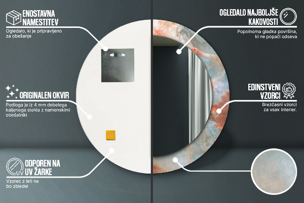 Okrasno ogledalo Onix Marmors