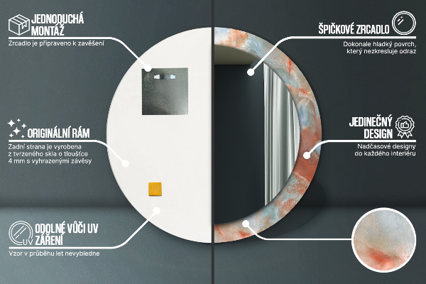 Okrasno ogledalo Onix Marmors