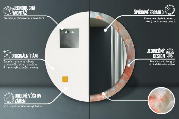 Okrasno ogledalo Onix Marmors