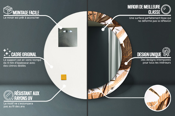 Tiskano ogledalo Palm listi