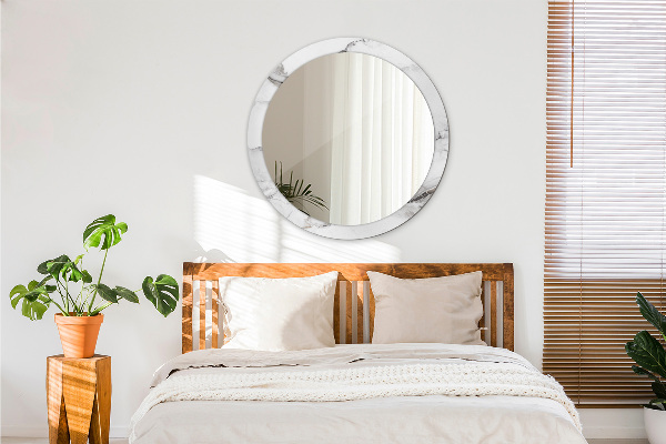 Tiskano ogledalo Beli marmor