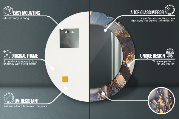 Okrasno ogledalo Abstraktna tekočina