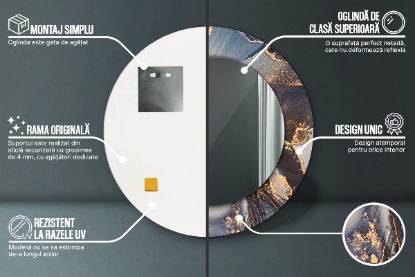 Okrasno ogledalo Abstraktna tekočina