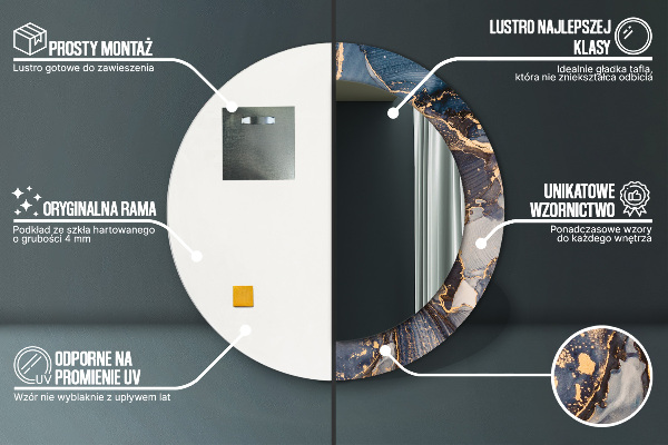 Okrasno ogledalo Abstraktna tekočina