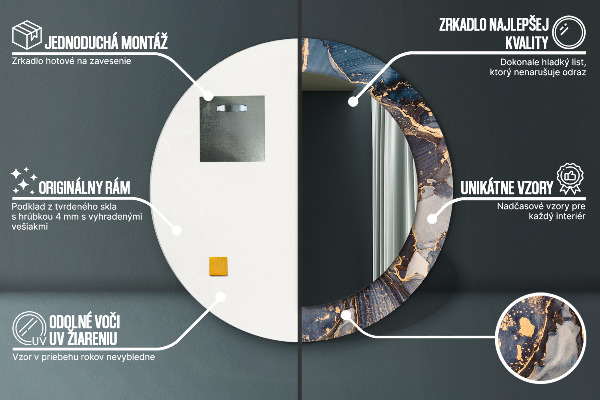 Okrasno ogledalo Abstraktna tekočina