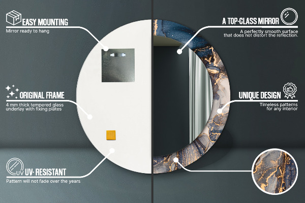 Okrasno ogledalo Abstraktna tekočina